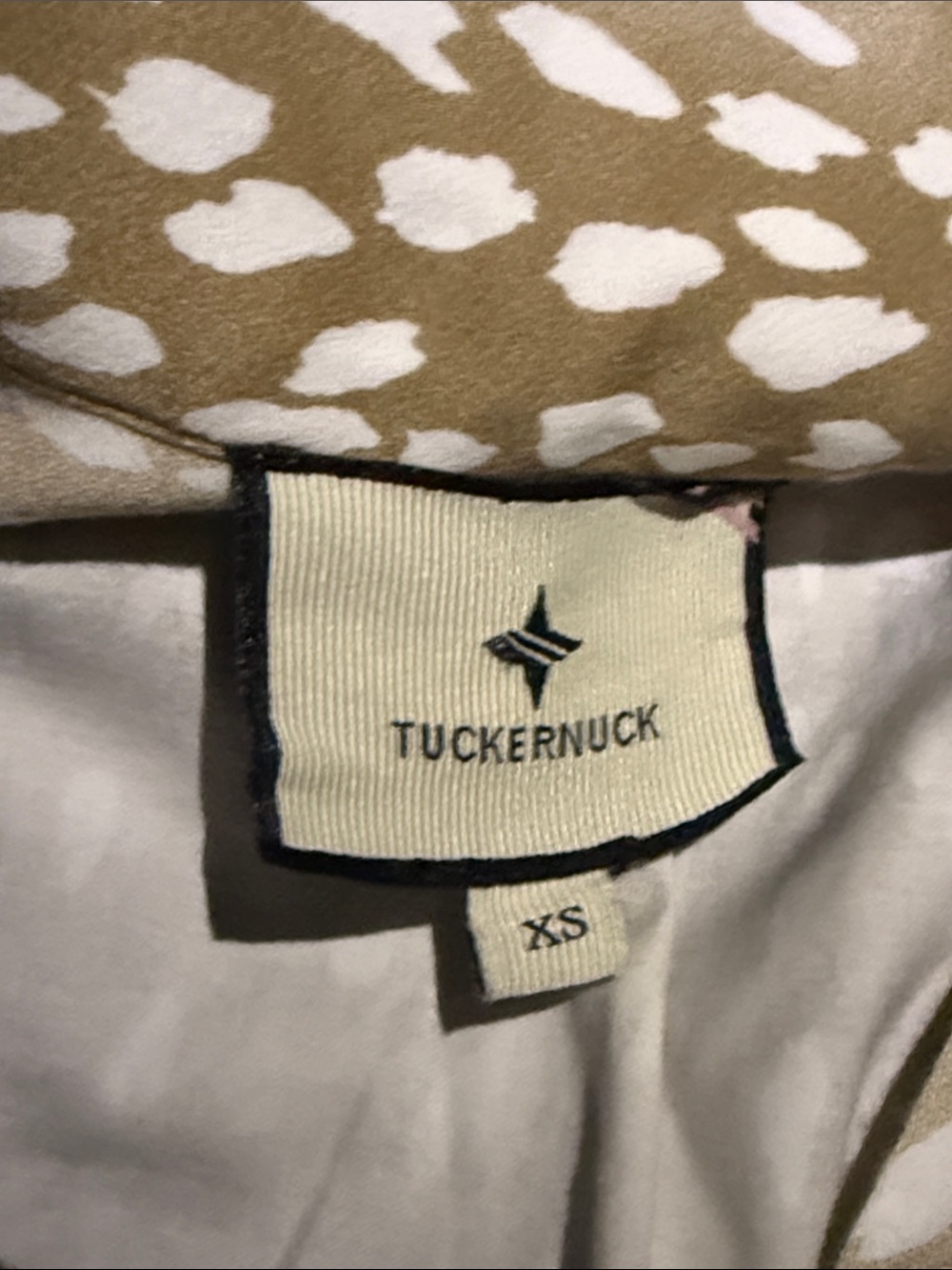 Tuckernuck Taupe Shift Dress with Cream Speckle - Picture 4 of 4